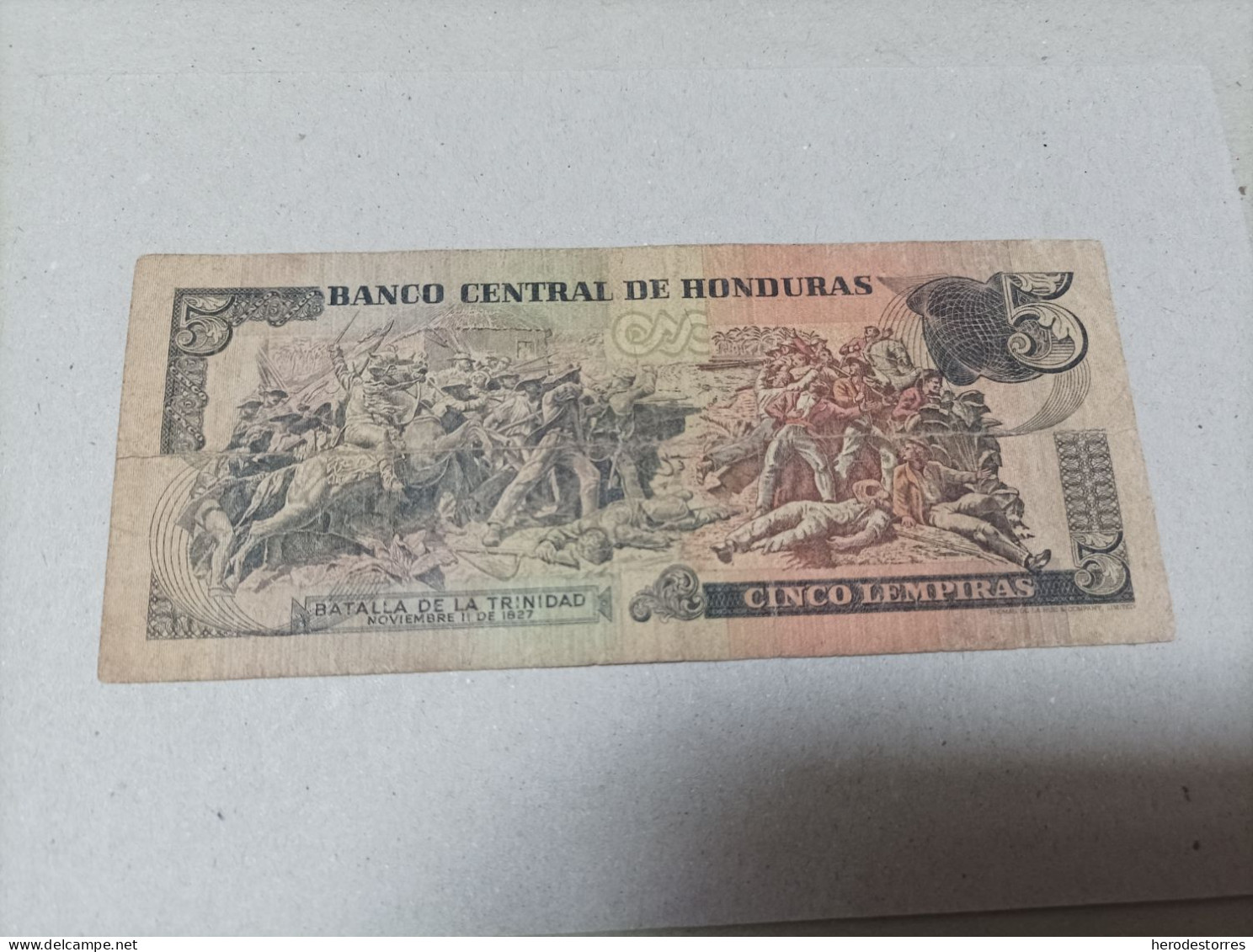 Billete Honduras 5 Lempiras, Año 1978 - Honduras