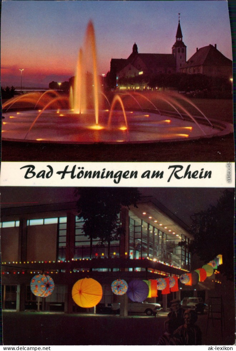 Ansichtskarte Bad Hönningen Thermalhallen Und Freibäder - Abendstimmung 1975 - Bad Hoenningen