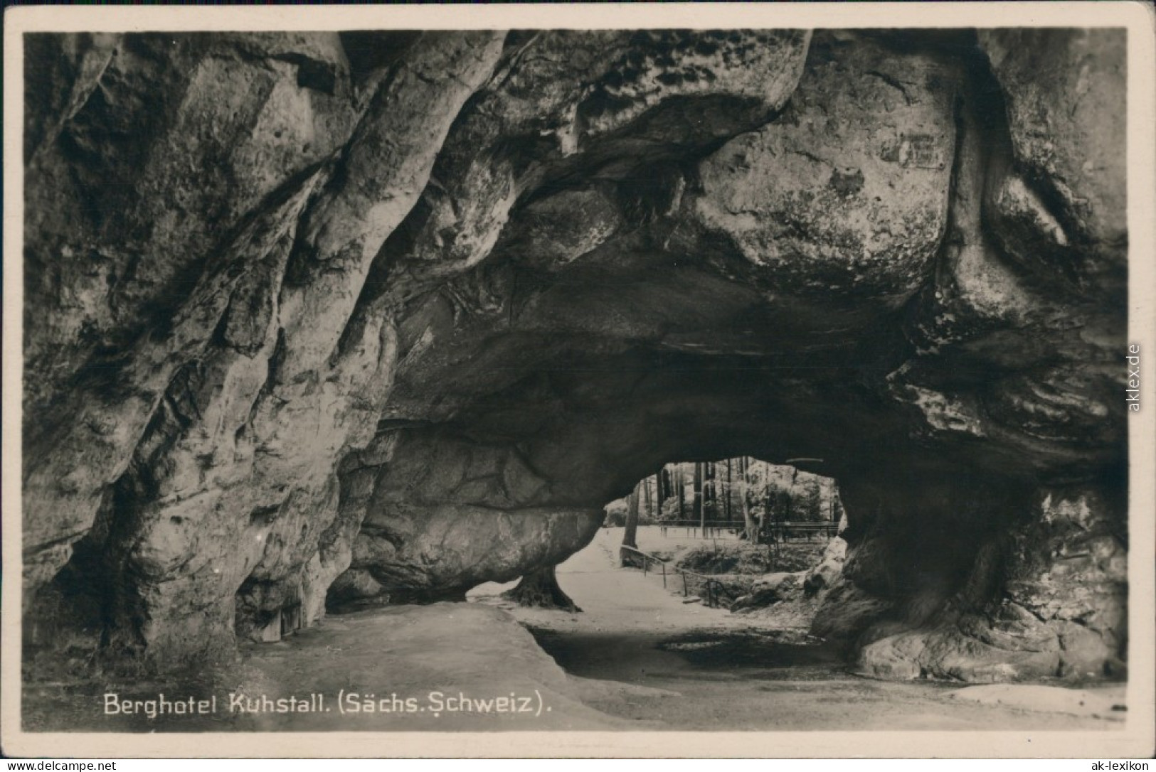 Ansichtskarte Kirnitzschtal Kuhstall, Himmelsleiter - Sächsische Schweiz 1940 - Kirnitzschtal