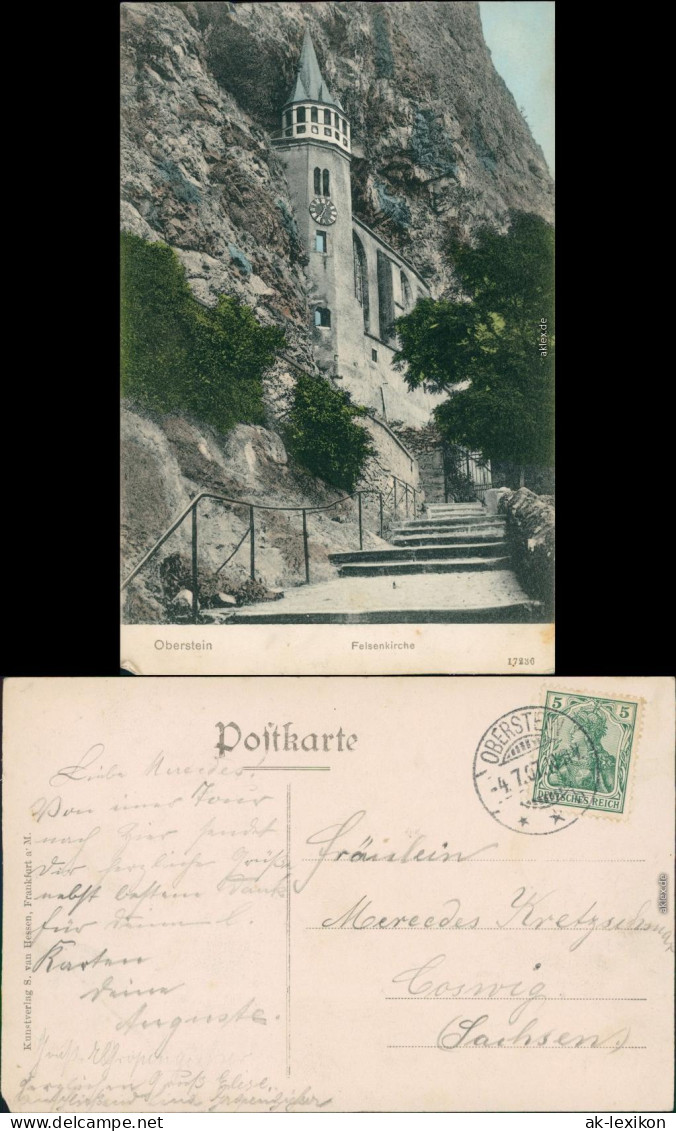 Ansichtskarte Idar-Oberstein Weg Zur Felsenkirche 1907  - Idar Oberstein