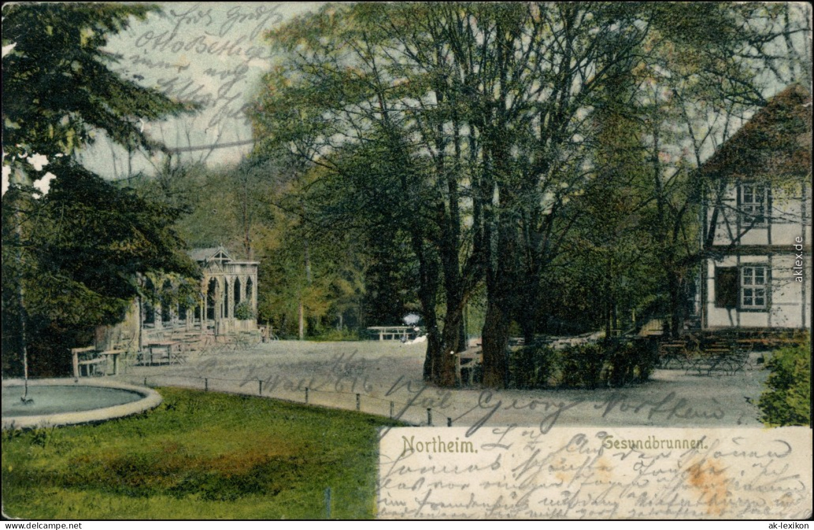 Ansichtskarte Northeim Gesundbrunnen Straßenpartie 1904 - Northeim