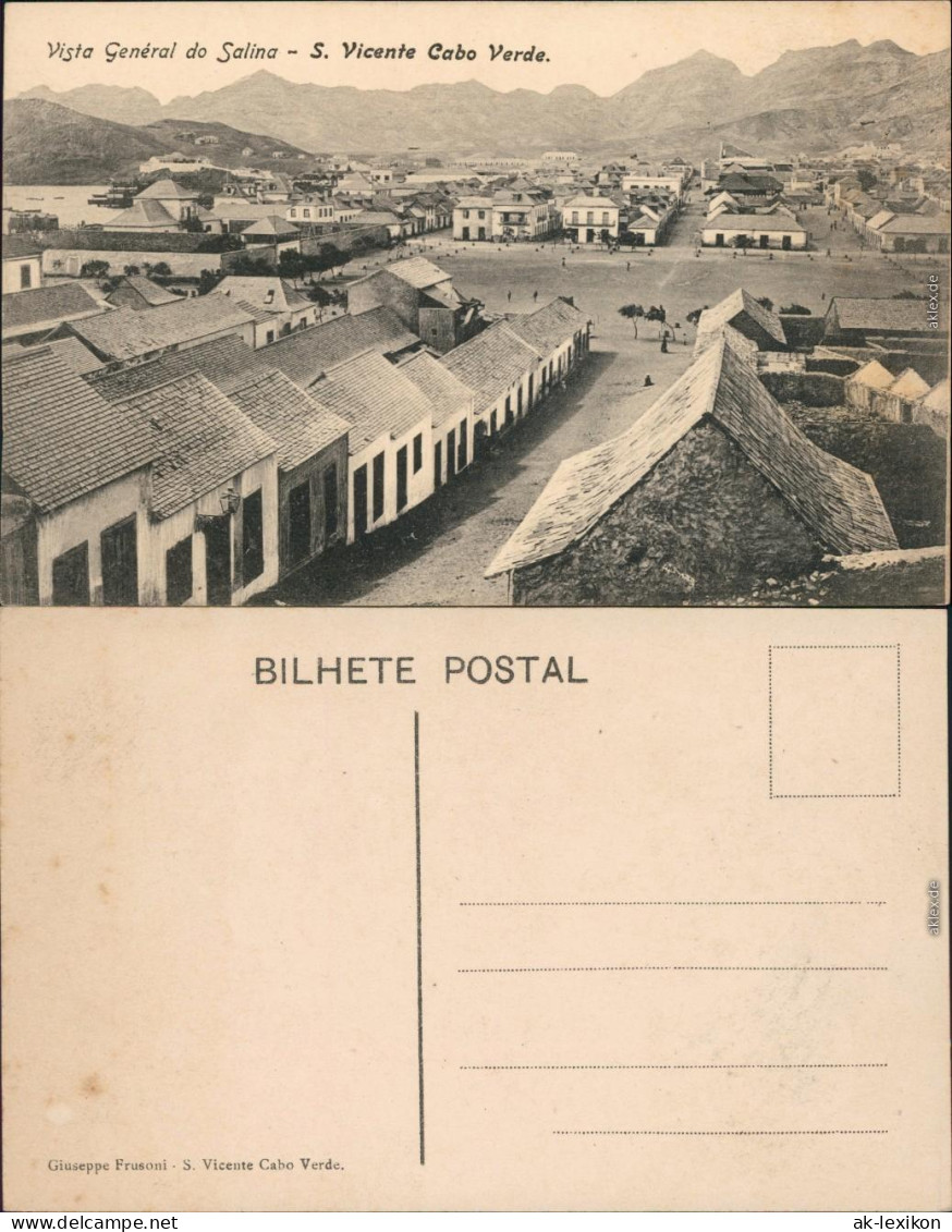 Postcard São Vicente (Kap Verde) Straße, Platz - Stadt 1909  - Cap Vert