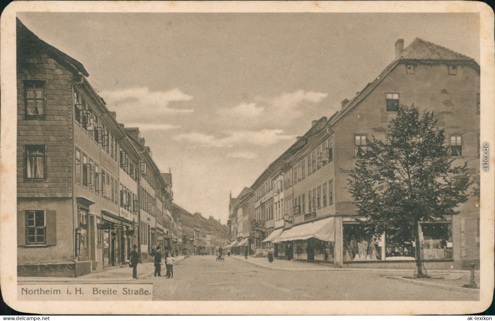 Ansichtskarte Northeim Geschäfte - Partie In Der Breite Straße 1923  - Northeim