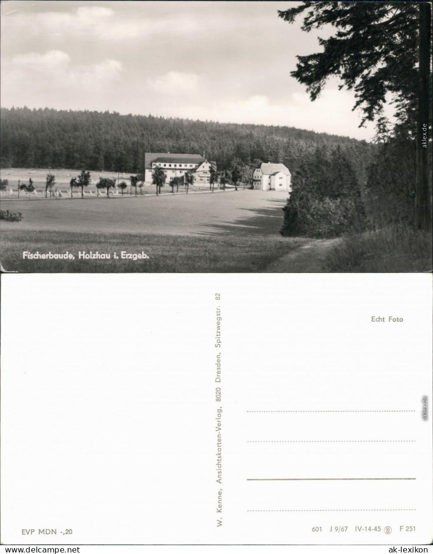 Ansichtskarte Holzhau-Rechenberg-Bienenmühle Blick Zur Fischerbaude 1962 - Holzhau