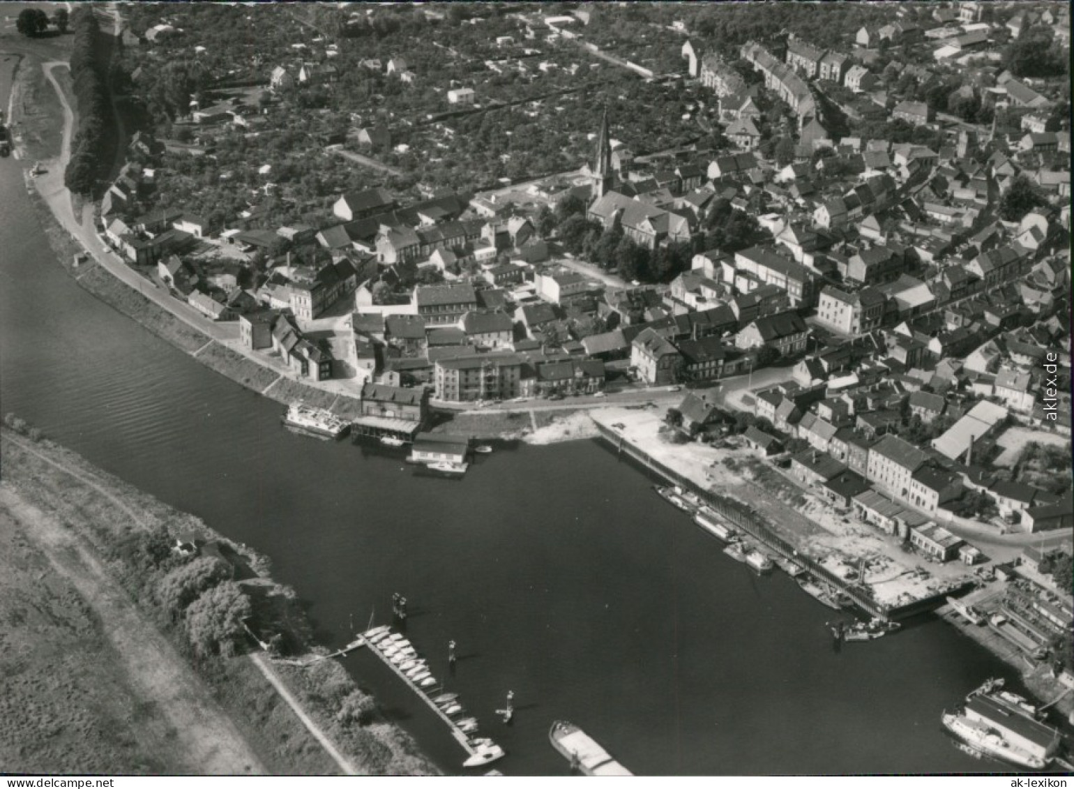 Ansichtskarte Wittenberge Luftbild 1979 - Wittenberge