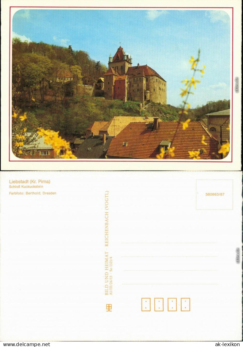 Ansichtskarte Liebstadt Schloß Kuckuckstein 1987 - Liebstadt