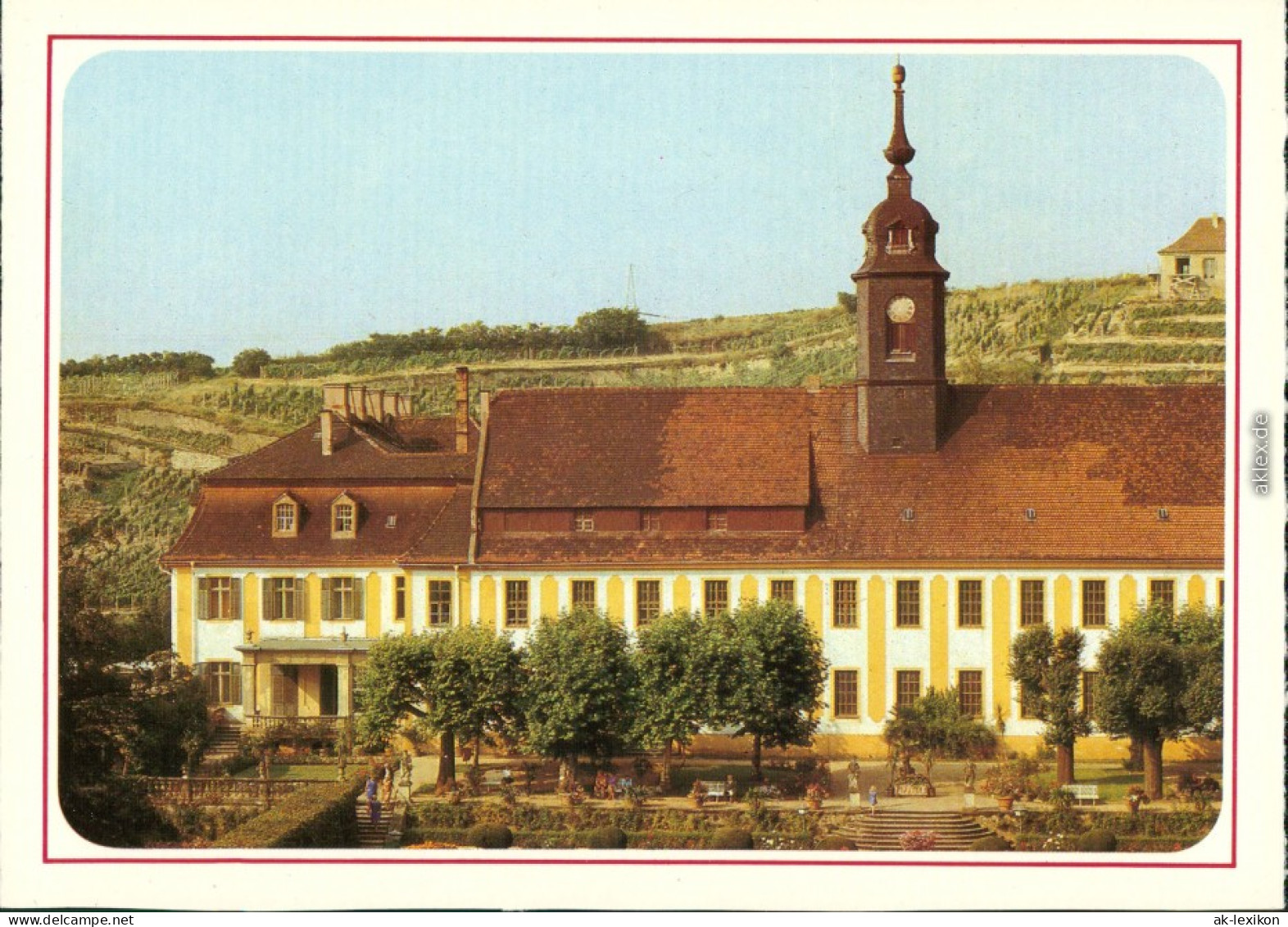 Ansichtskarte Diesbar-Seußlitz-Nünchritz (Elbe) Schloß 1987 - Diesbar-Seusslitz