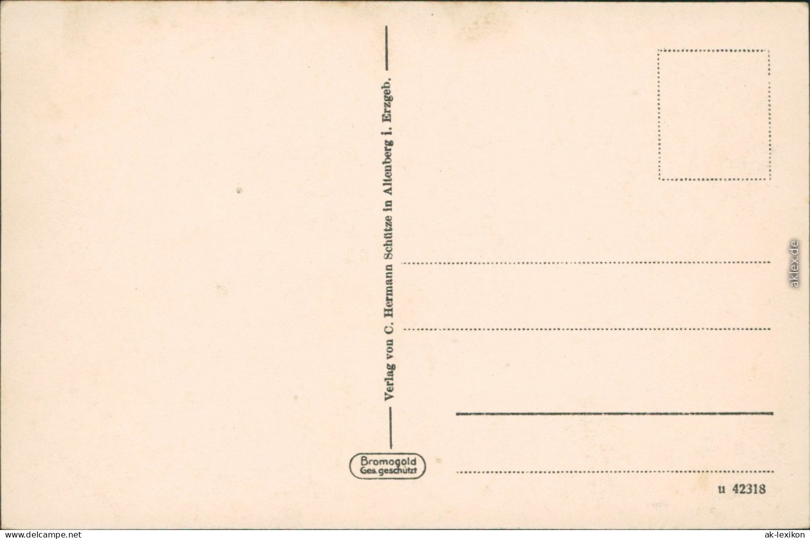 Rehefeld-Altenberg (Erzgebirge) Stadtpartie - Goldrand - Bromogold 1913 - Rehefeld