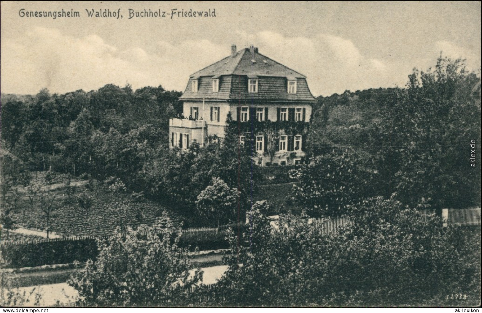 Ansichtskarte Buchholz-Moritzburg Genesungsheim Walddorf Friedewald 1918  - Moritzburg