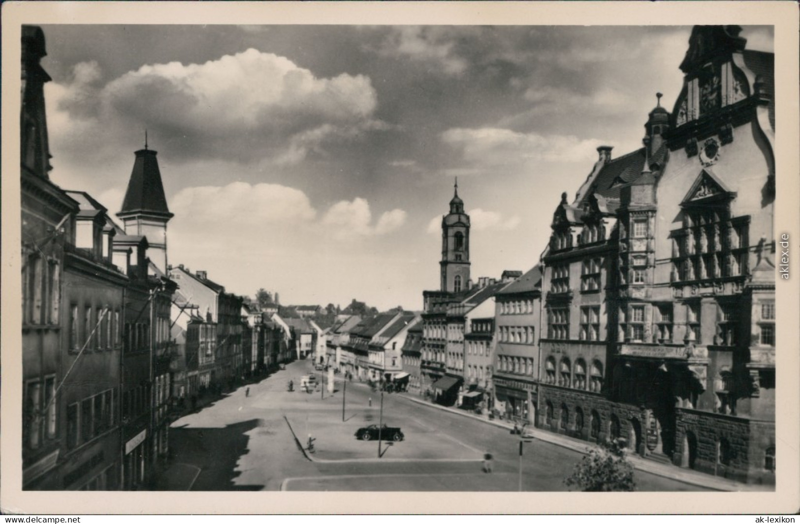 Ansichtskarte Werdau Partie Auf Dem Marktplatz 1955  - Werdau