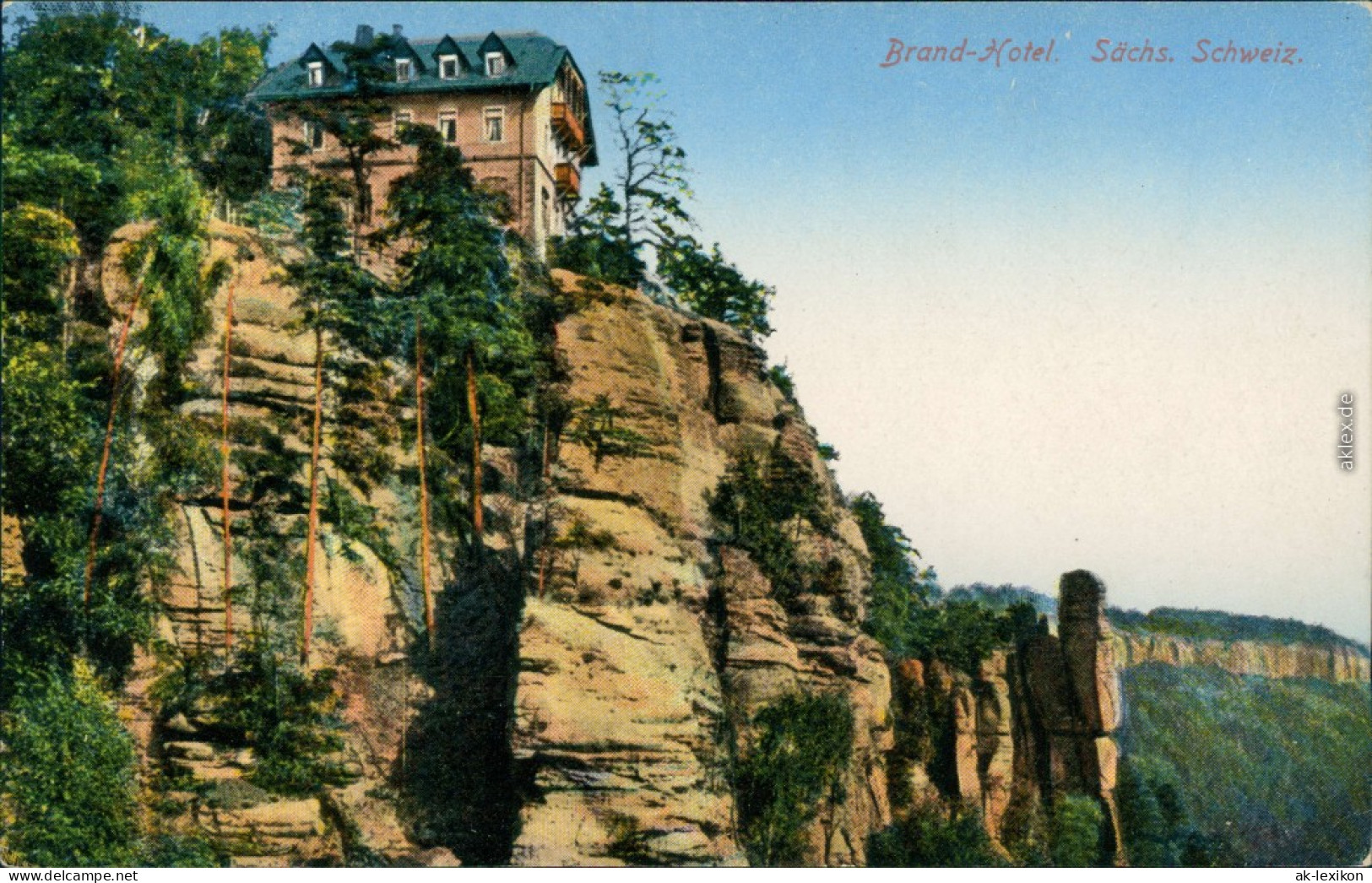 Ansichtskarte Hohnstein (Sächs. Schweiz) Brand-Hotel 1913 - Hohnstein (Sächs. Schweiz)