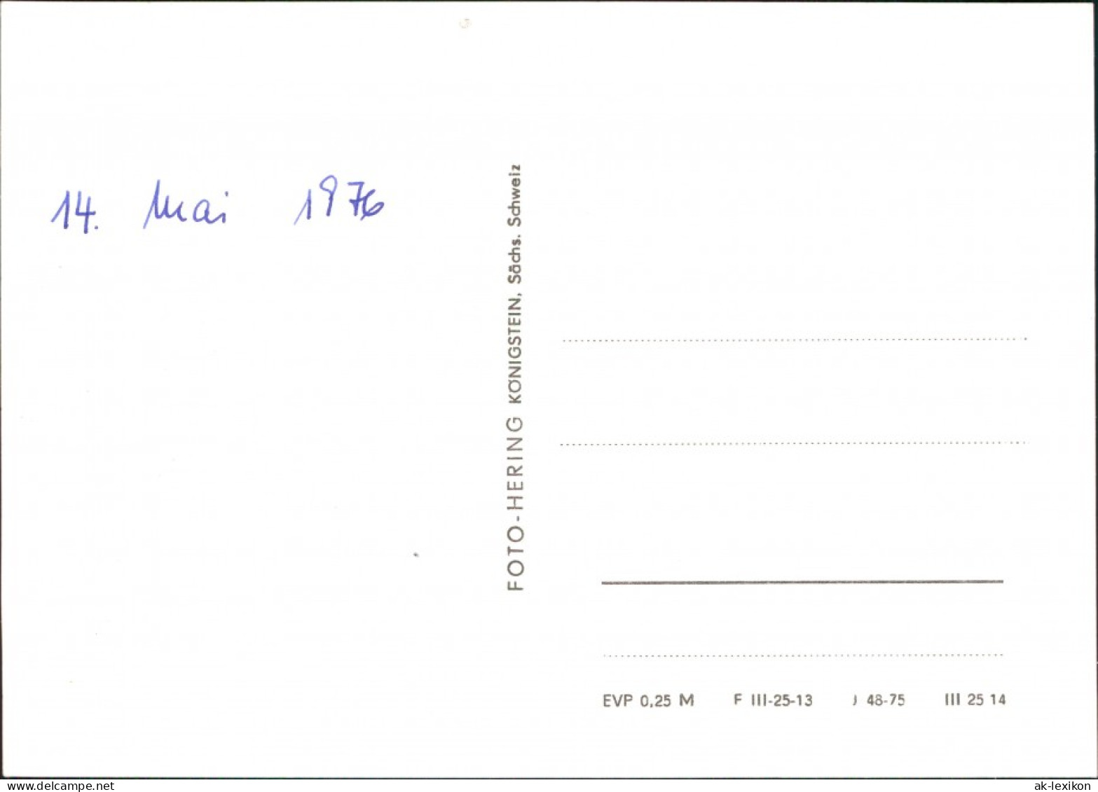 Ansichtskarte Reinhardtsdorf-Reinhardtsdorf-Schöna Wolfsberg 1975 - Schoena