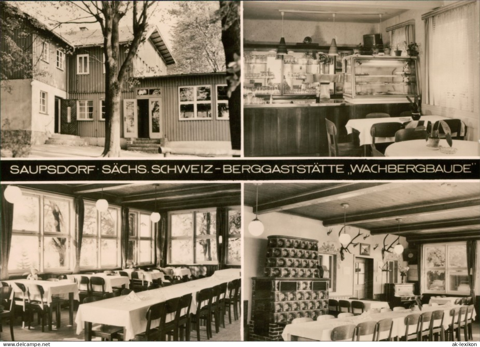 Ansichtskarte Saupsdorf-Kirnitzschtal Berggaststätte "Wachbergbaude" 1971 - Kirnitzschtal