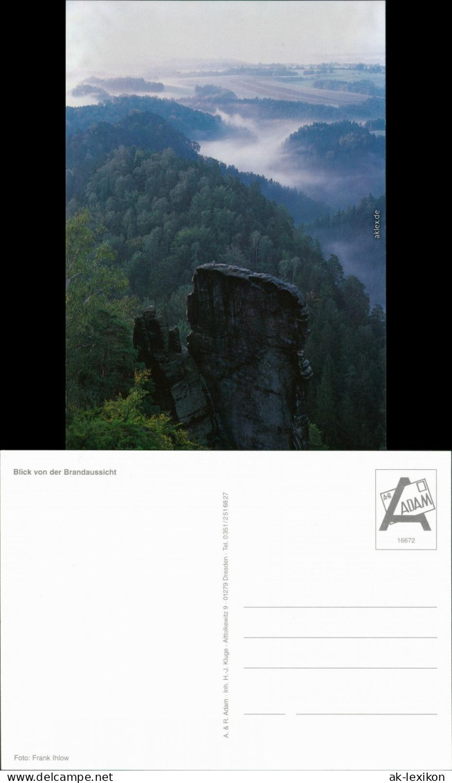 Ansichtskarte Hohnstein (Sächs. Schweiz) Blick Von Der Brandaussicht 1995 - Hohnstein (Sächs. Schweiz)