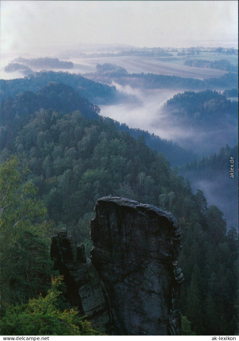 Ansichtskarte Hohnstein (Sächs. Schweiz) Blick Von Der Brandaussicht 1995 - Hohnstein (Sächs. Schweiz)