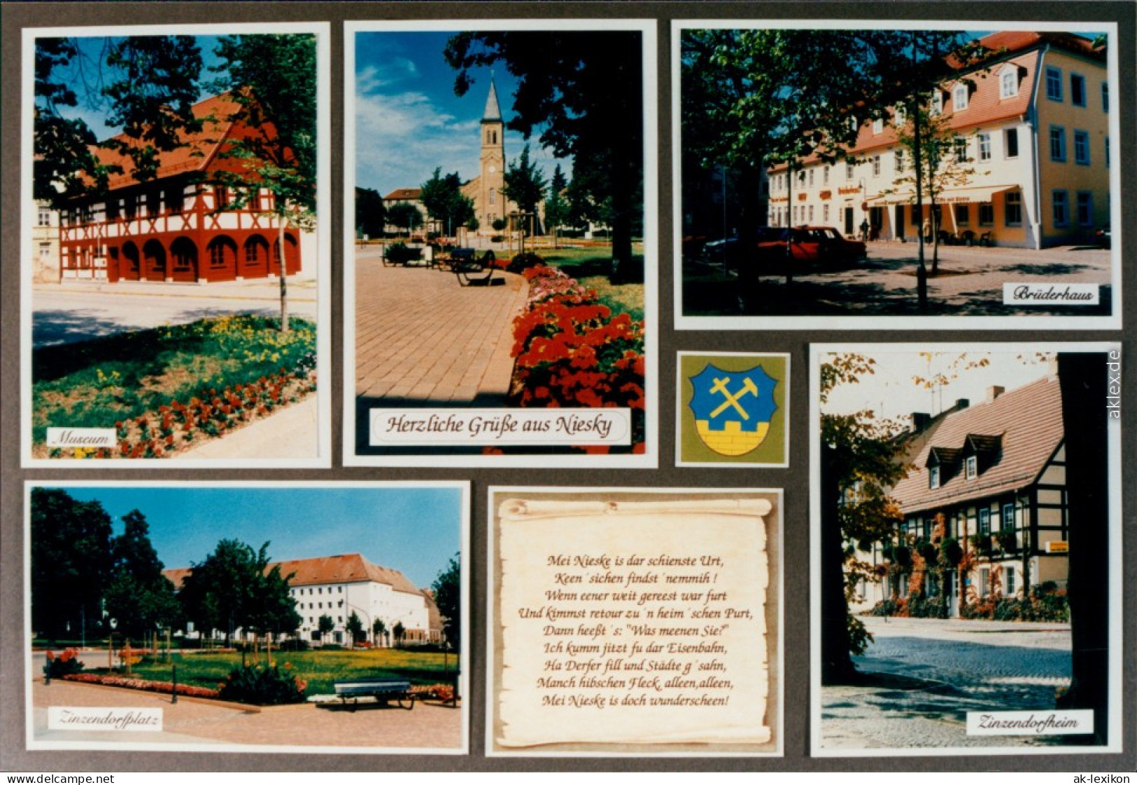 Niesky Niska Museum, Kirche, Brüderhaus, Zinzendorfplatz Und -heim 1997  - Niesky