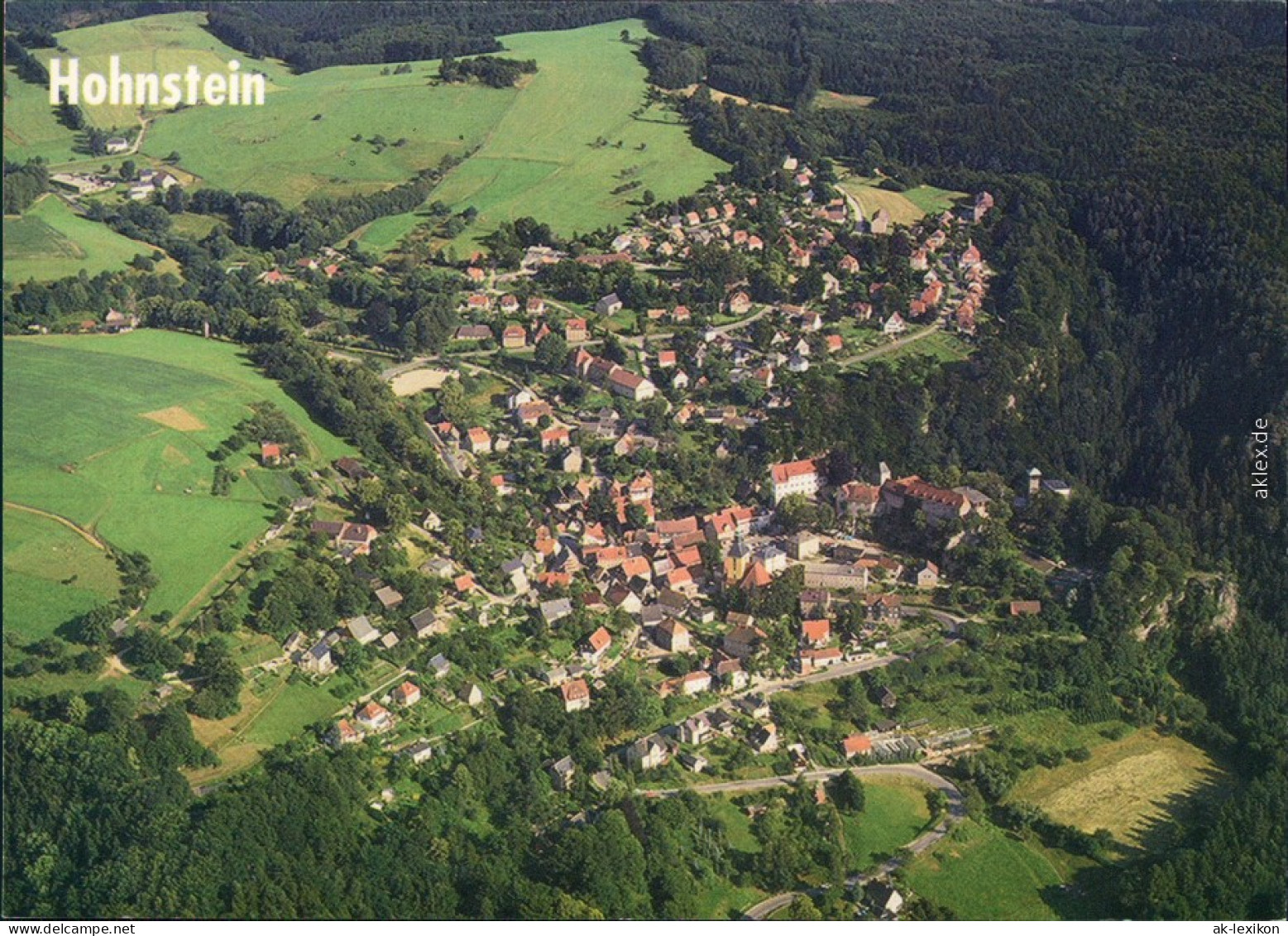 Ansichtskarte Hohnstein (Sächs. Schweiz) Luftbild 1994 - Hohnstein (Saechs. Schweiz)