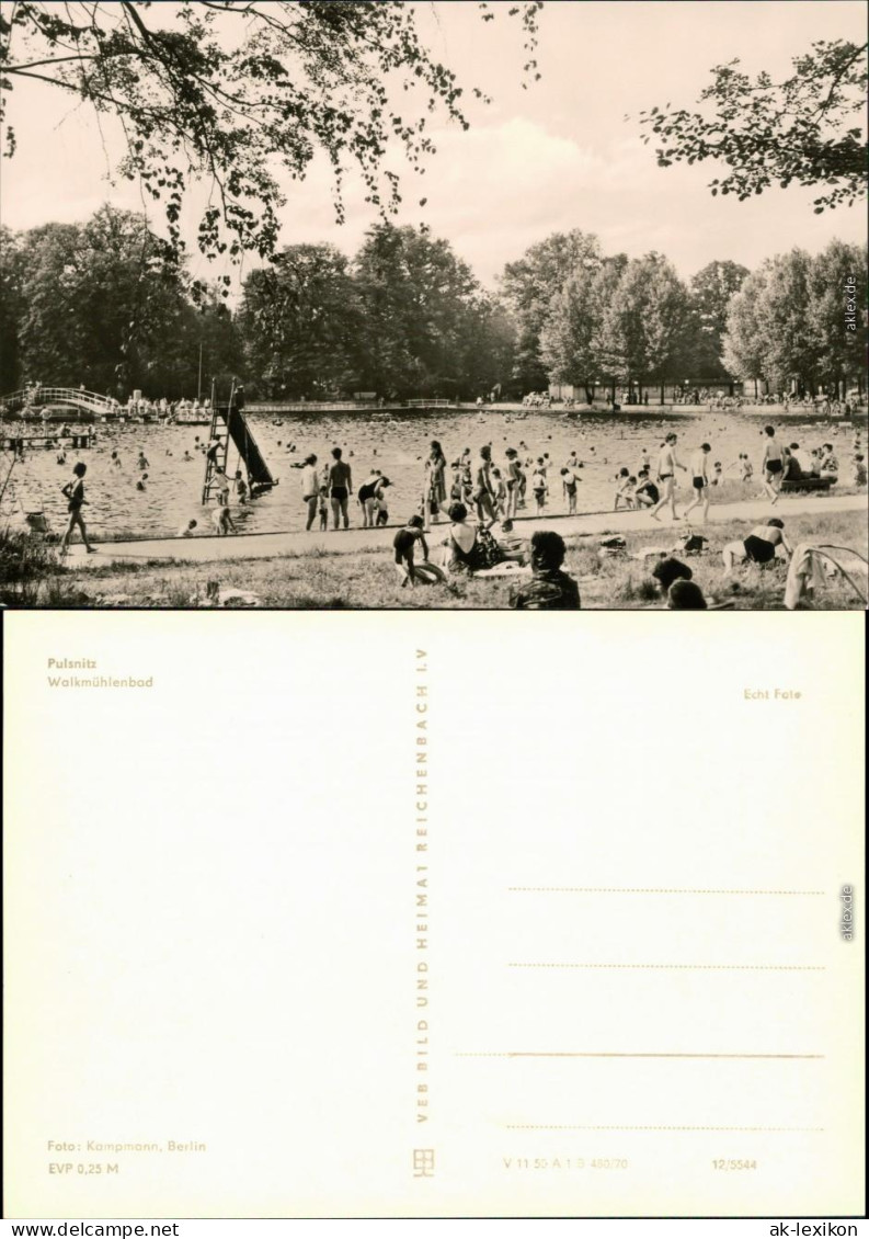 Ansichtskarte Pulsnitz Połčnica Walkmühlenbad 1970 - Pulsnitz