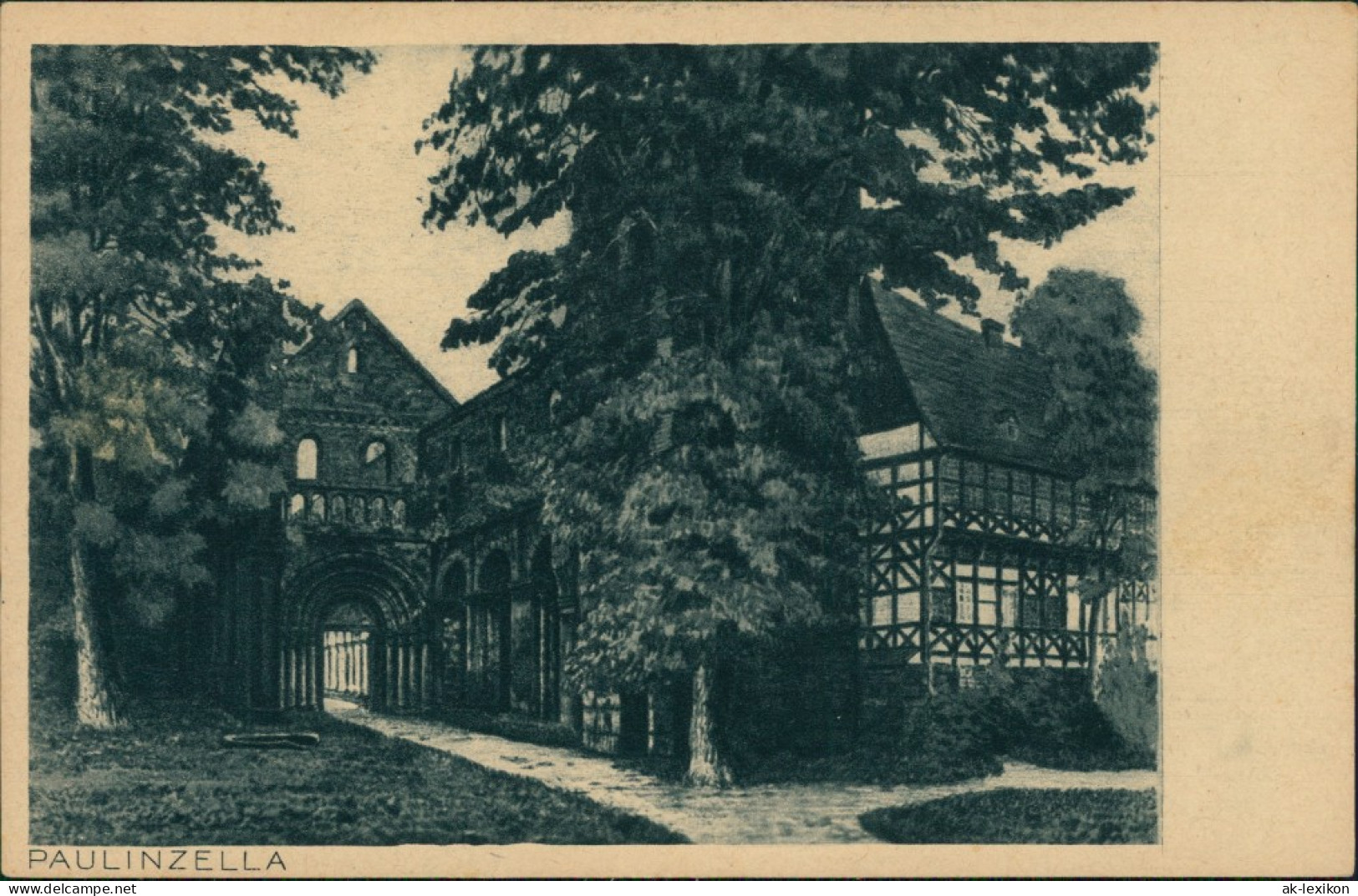 Ansichtskarte Paulinzella-Stadtilm Partie Am Kloster 1928 - Stadtilm