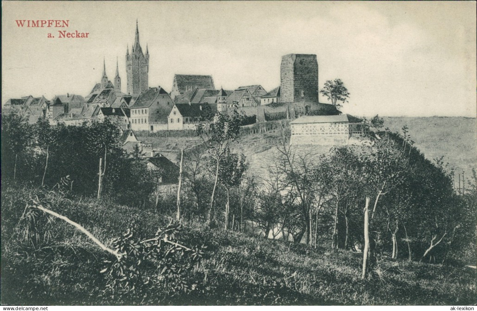 Ansichtskarte Bad Wimpfen Blick Auf Die Stadt 1913  - Bad Wimpfen
