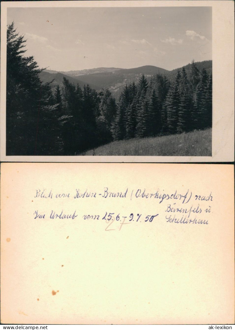 Schellerhau-Altenberg (Erzgebirge)  Hohen-Brand  Schellerhau 1950 Privatfoto - Schellerhau