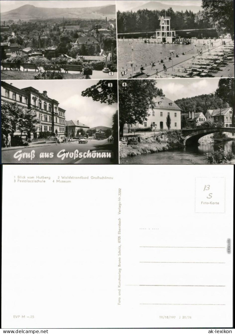 Großschönau (Sachsen)  Waldstrandbad Mit Sprungturm, Pestalozzischule 1974 - Grossschoenau (Sachsen)