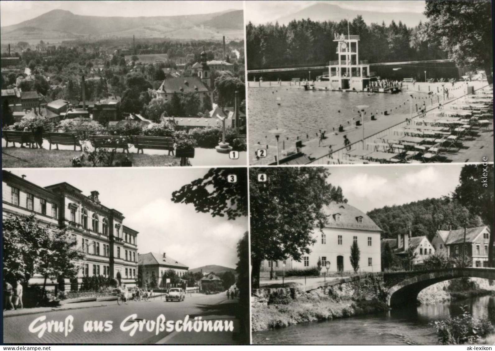 Großschönau (Sachsen)  Waldstrandbad Mit Sprungturm, Pestalozzischule 1974 - Grossschoenau (Sachsen)