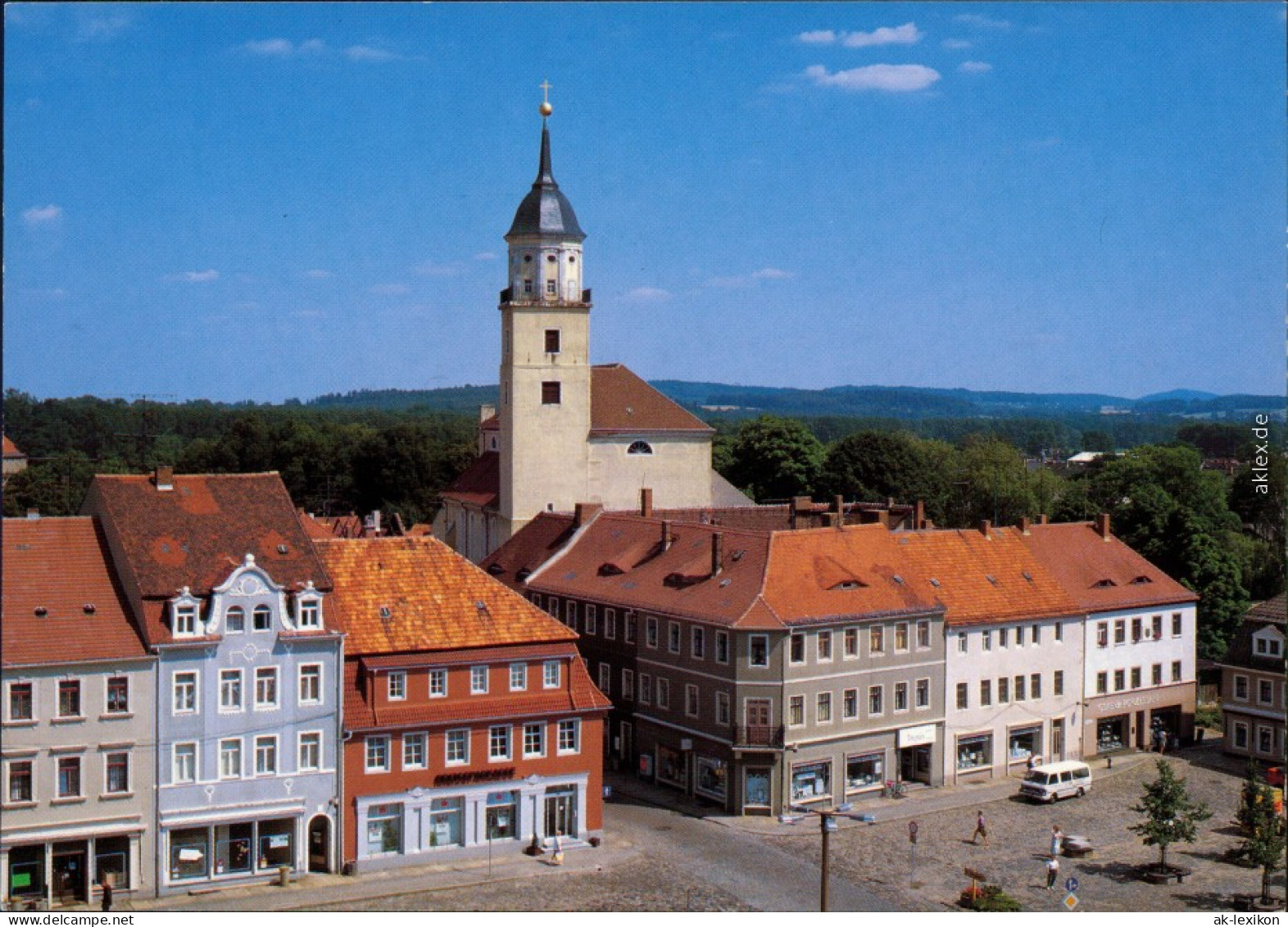 Ansichtskarte Bischofswerda Altmarkt Mit Christuskirche 1995 - Bischofswerda