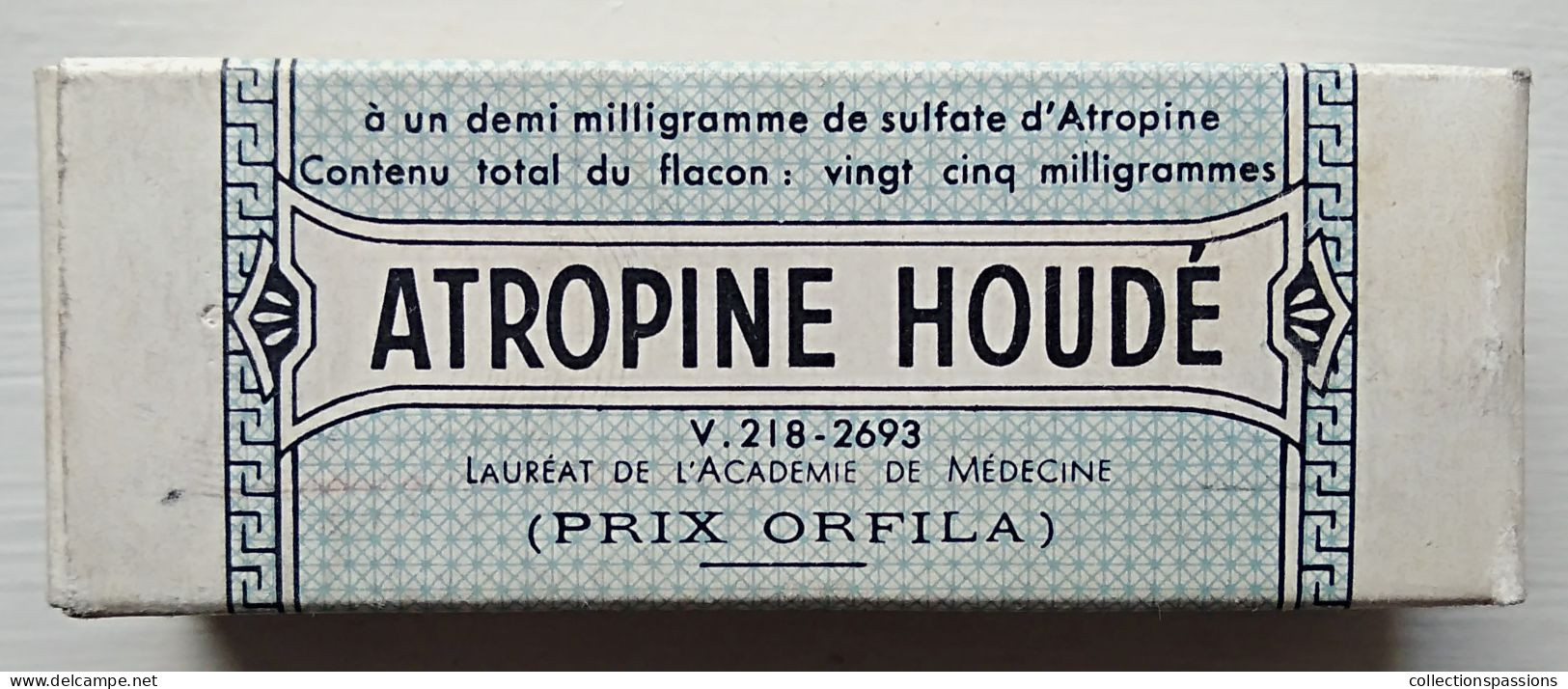 - Ancienne Bouteille De Granules Dans Sa Boite. Atropine Houdé - Objet Ancien De Collection - Pharmacie - - Medical & Dental Equipment
