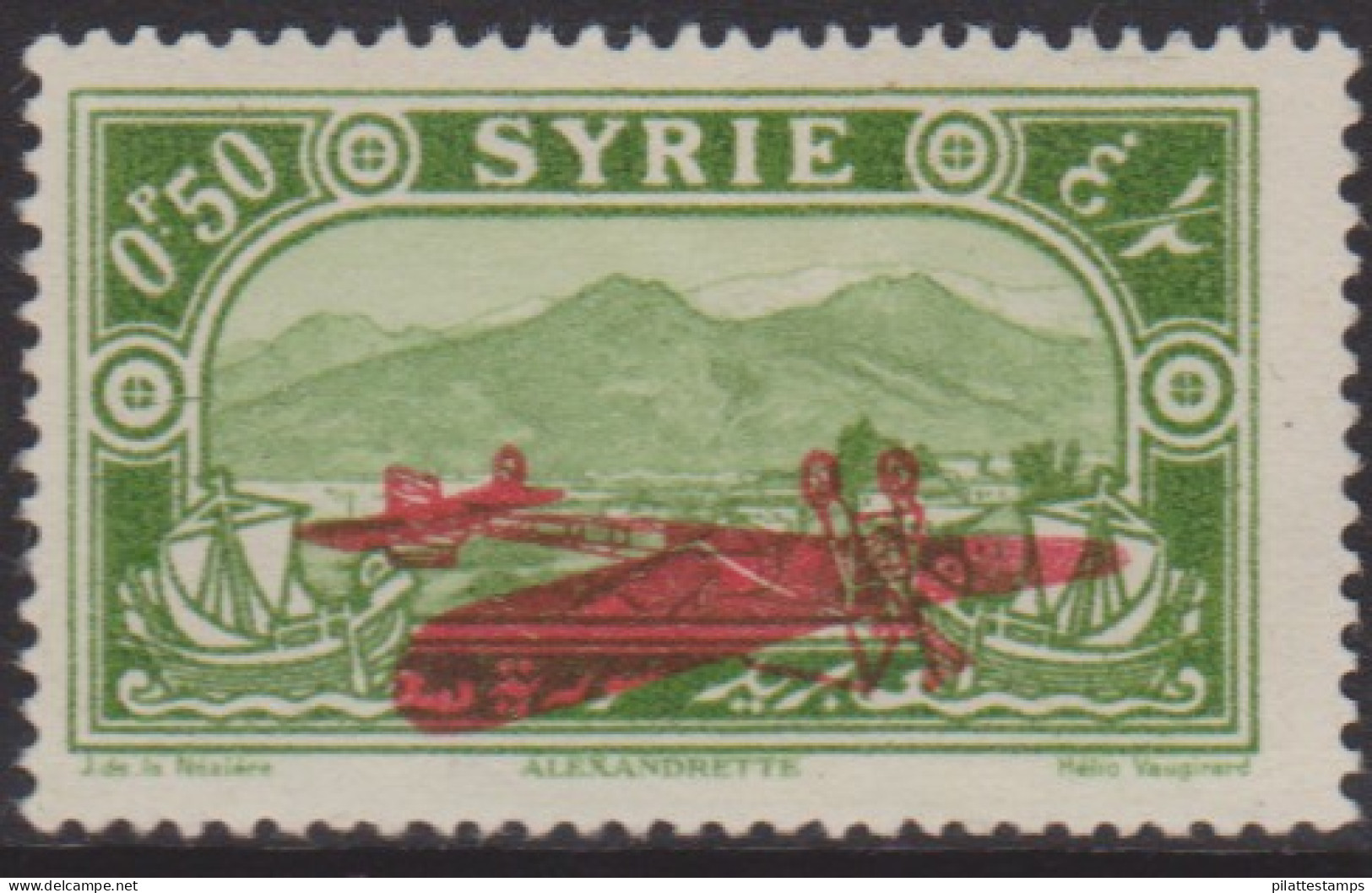 Syrie PA  38a** Variété Surcharge Renversée - Other & Unclassified