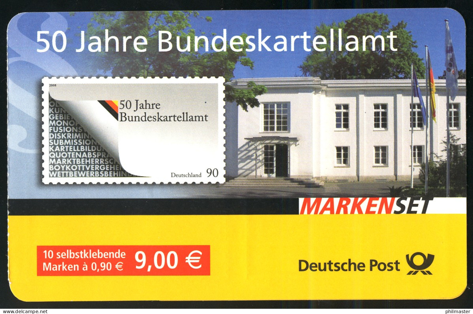 72 MH Bundeskartellamt, Postfrisches Markenheftchen ** - 2001-2010