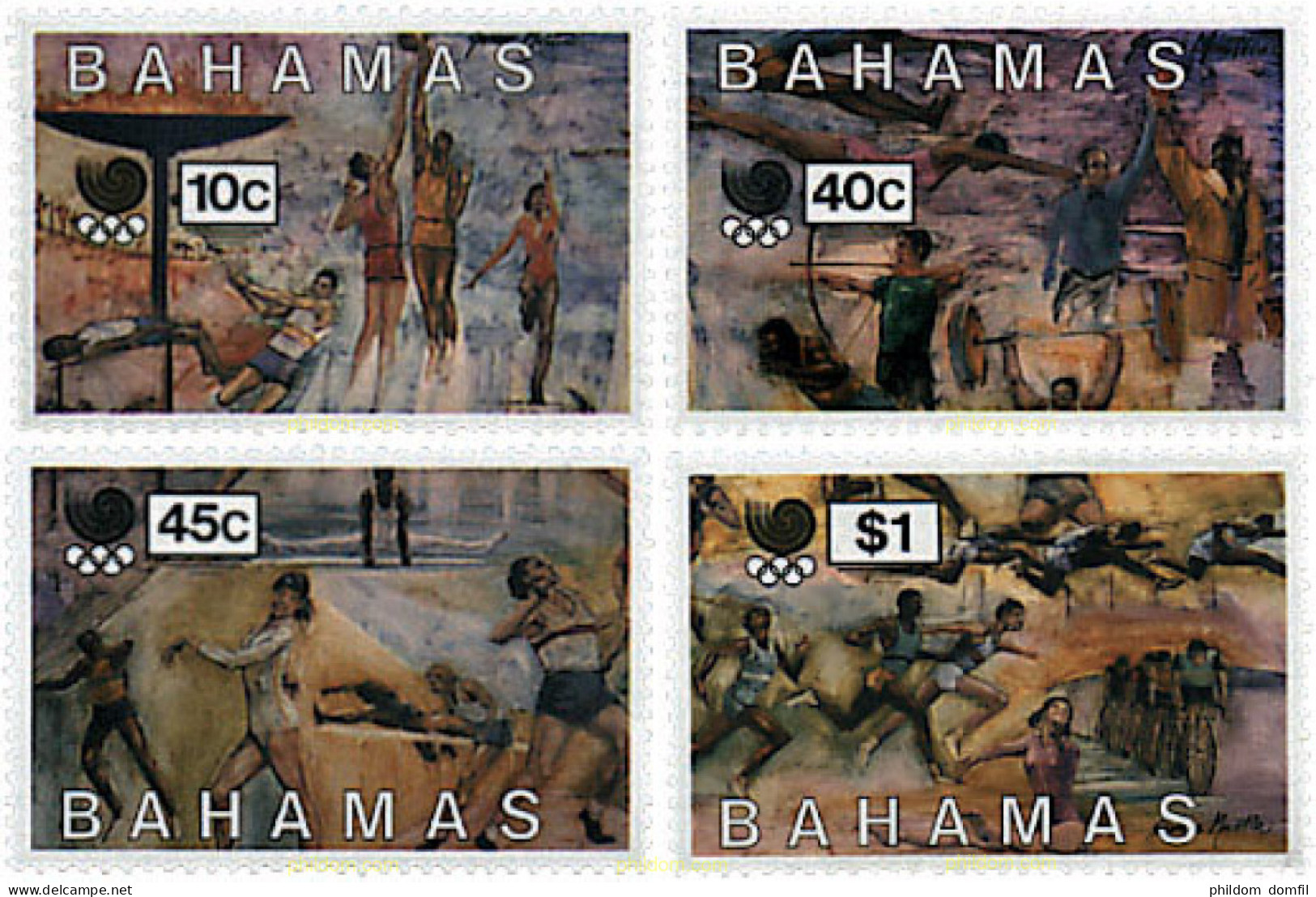 725870 HINGED BAHAMAS 1988 24 JUEGOS OLIMPICOS VERANO SEUL 1988 - Bahamas (1973-...)