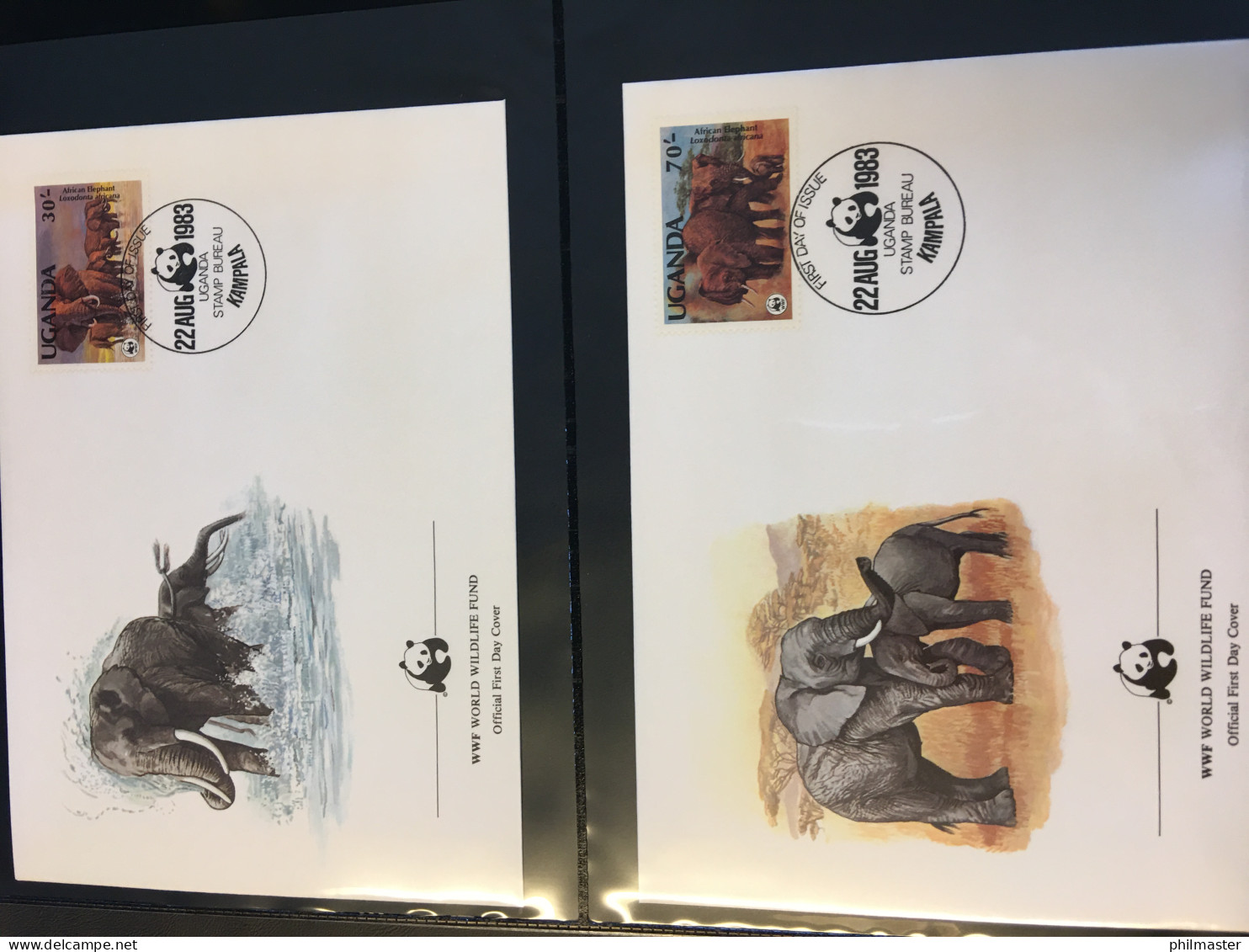 WWF Motiv Bedrohte Tiere, 2 Ringbinder mit über 200 Seiten, ** - Brief - MK