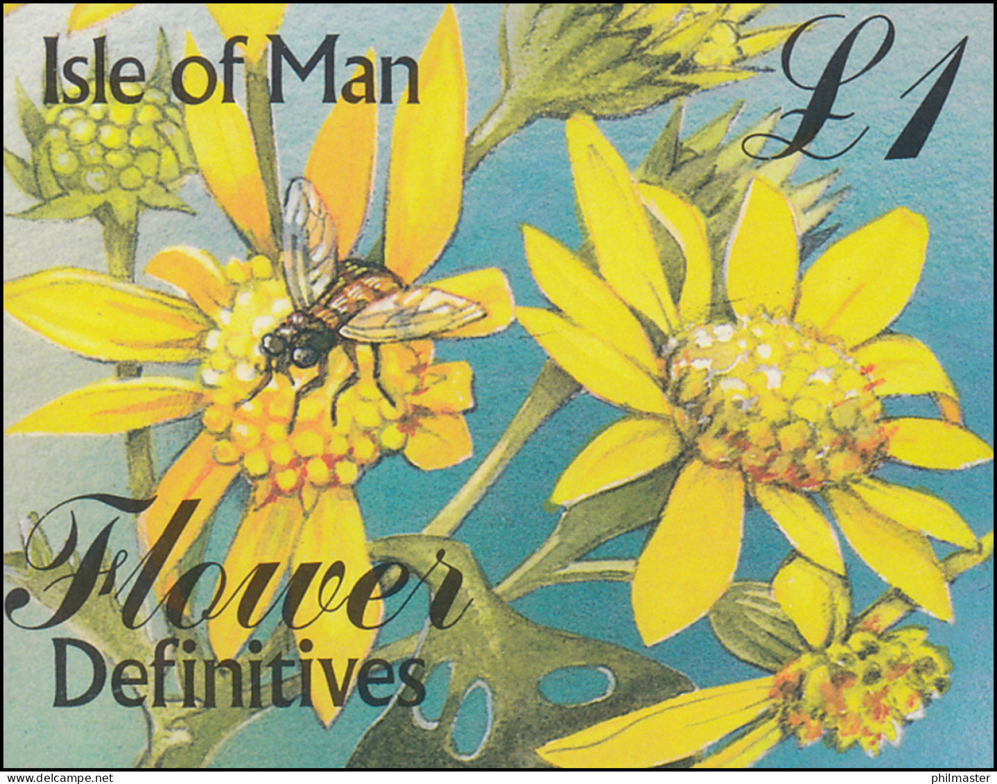 Isle Of Man Markenheftchen 41, Blumen FLOWER 1998, ** Postfrisch - Isla De Man