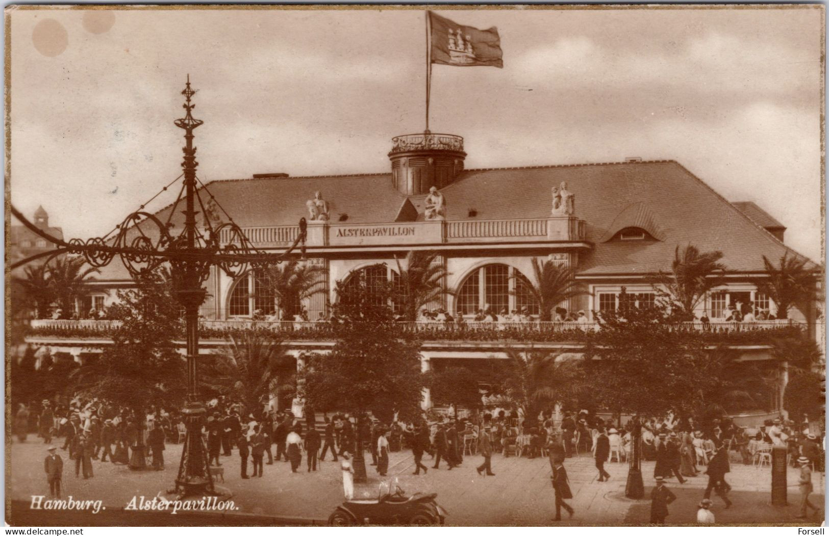 Hamburg, Alsterpavillion (Gelaufen, 1925) - Mitte