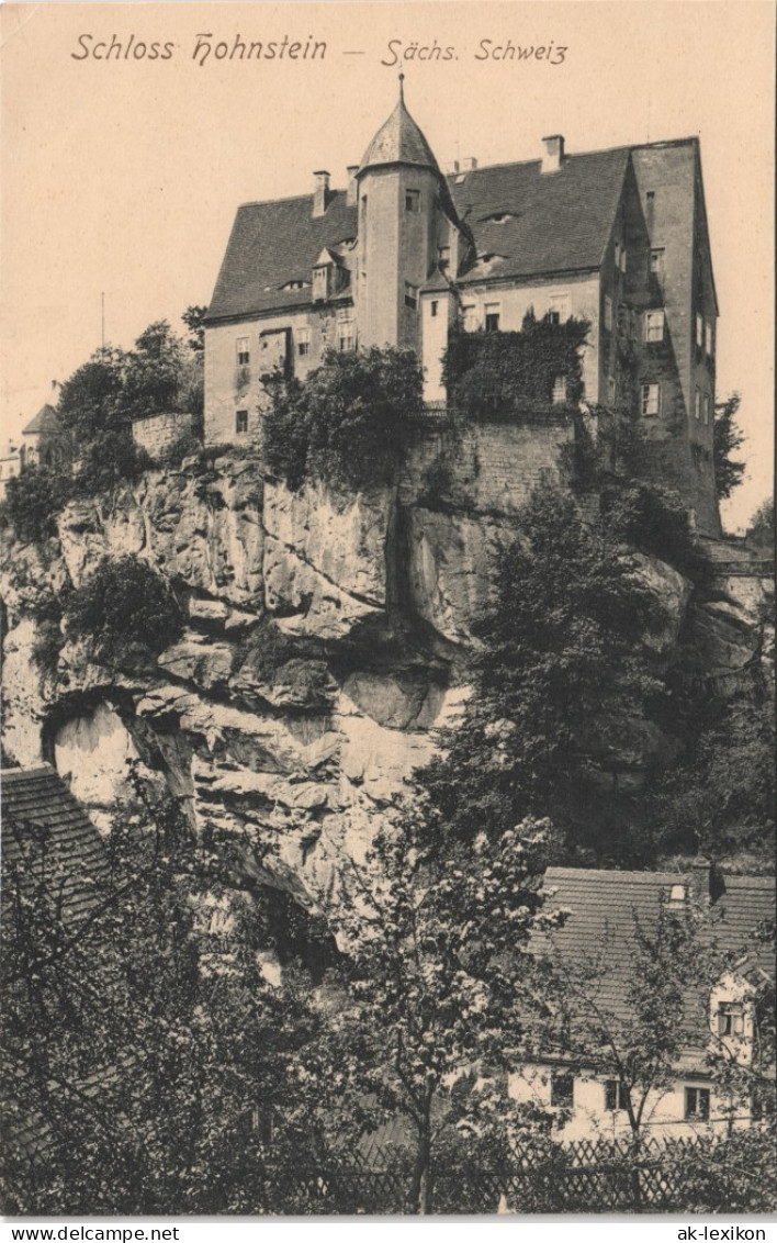 Hohnstein (Sächs. Schweiz) Schloss (Castle) Schloß In Sachsen Gesamtansicht 1910 - Hohnstein (Saechs. Schweiz)