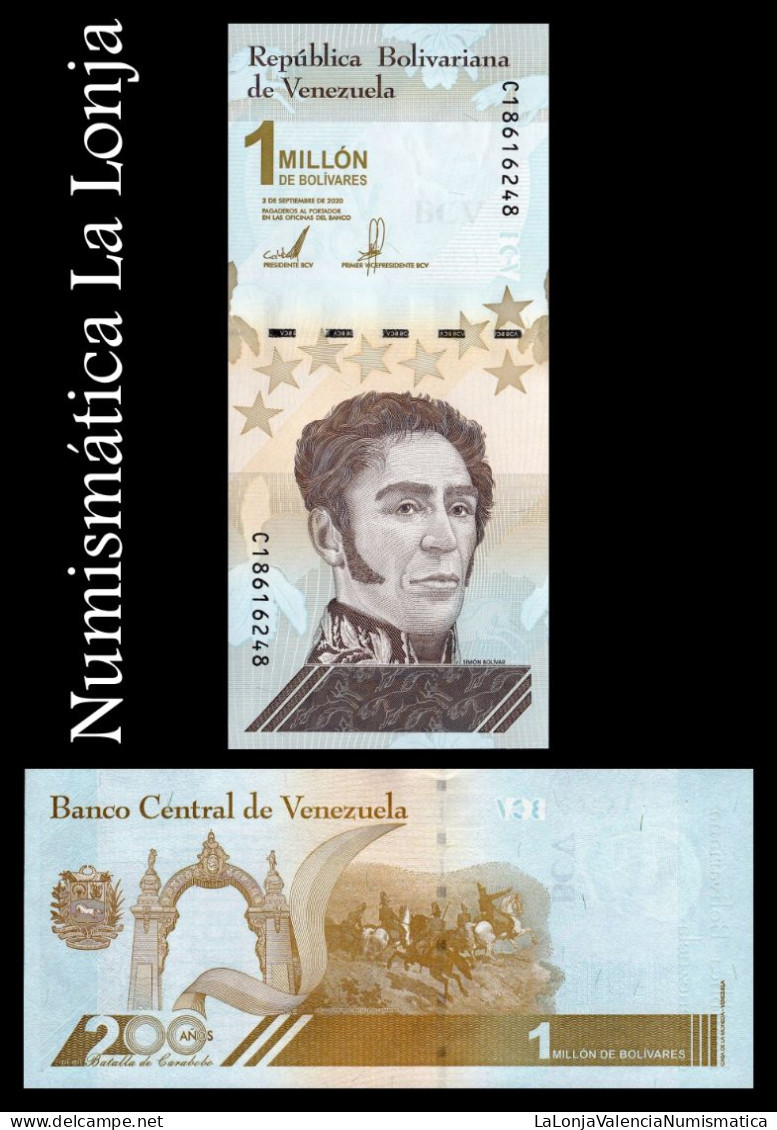 Venezuela 1000000 1 Millón Bolívares Commemorative 2020 Pick 114b Sc Unc - Venezuela