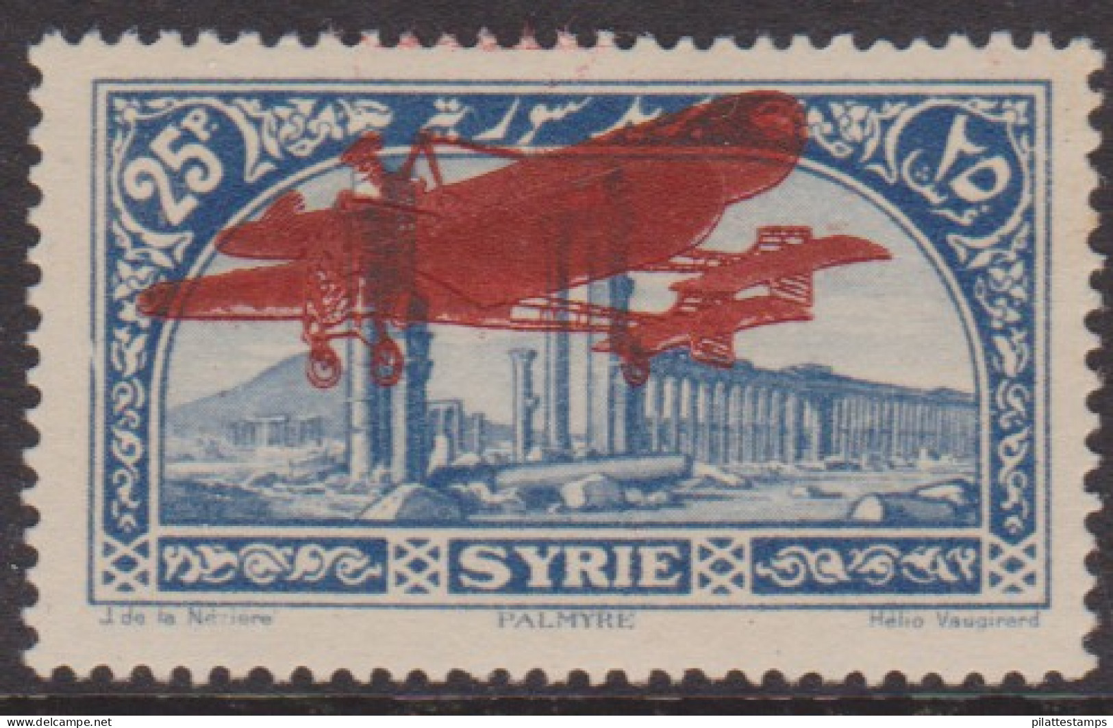 Syrie PA  42b** Variété Double Surcharge - Otros & Sin Clasificación