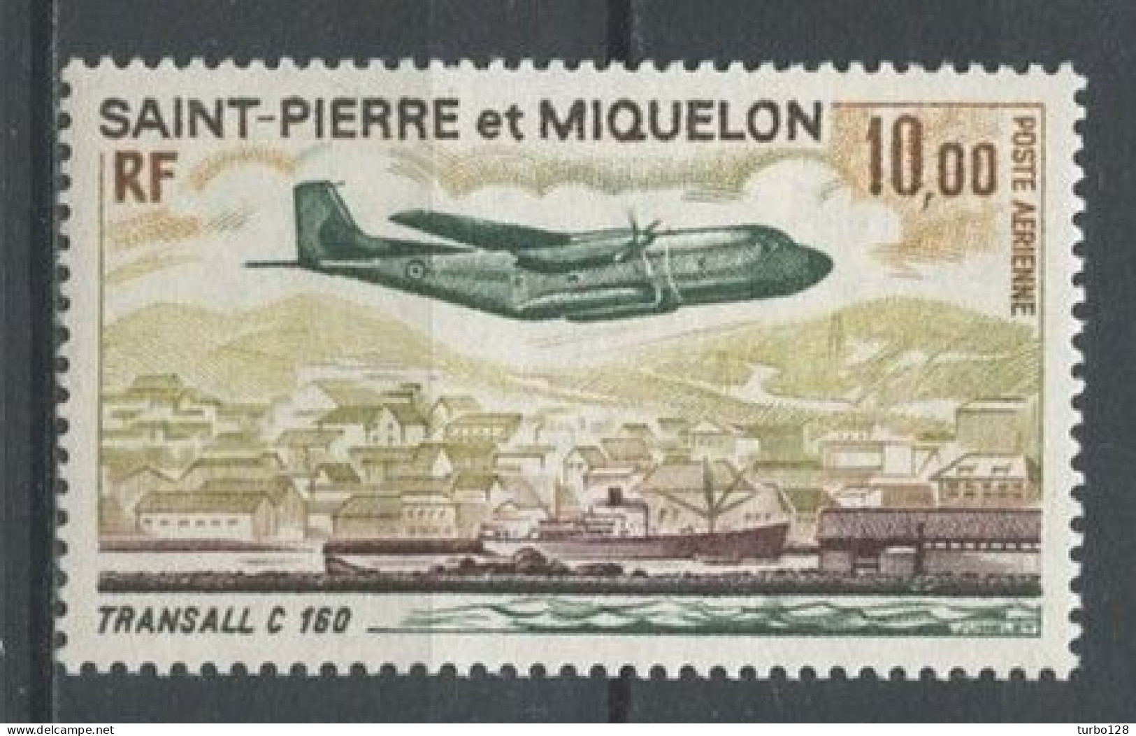 SPM MIQUELON 1973 PA N° 57 ** Neuf MNH Superbe C 63 € Avions Planes Transall C 160 Transports - Unused Stamps