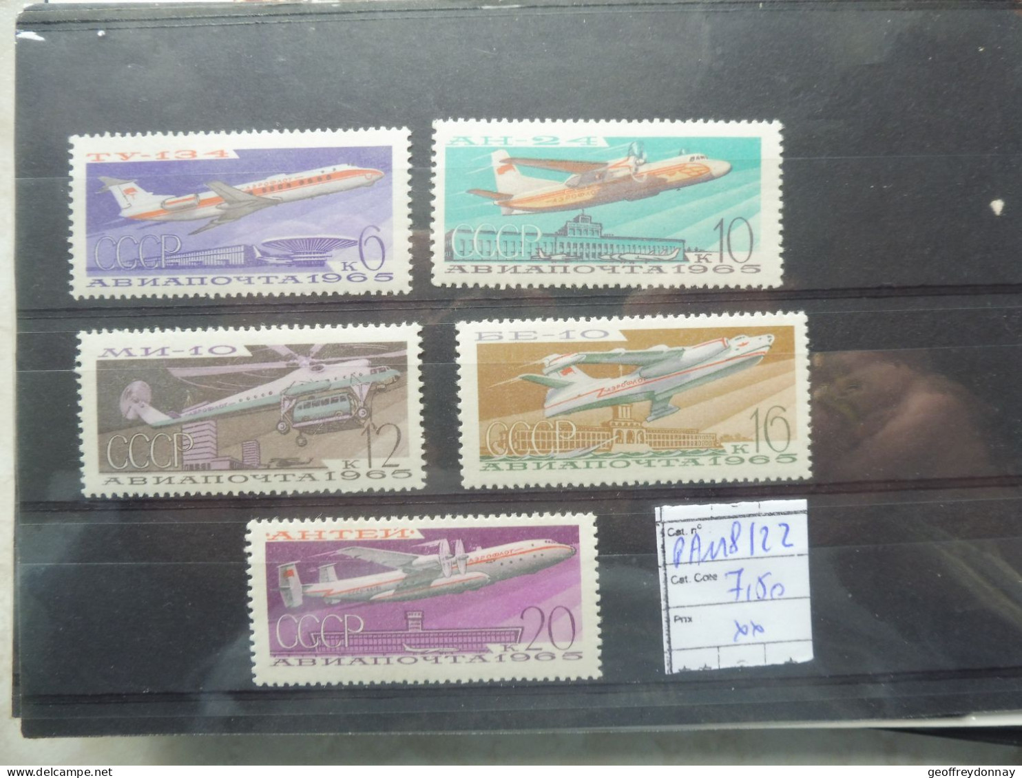 Russie Russia Urss Cccp Pa PA Aero 112/113 Mnh Neuf **   Perfect Parfait - Used Stamps