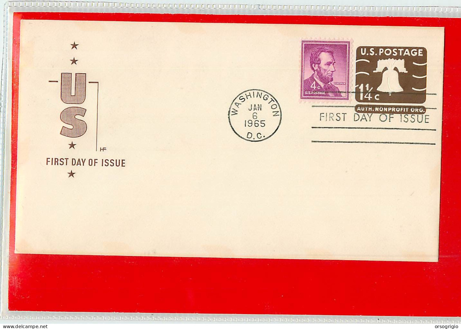 USA - EMBOSSED STAMPED ENVELOPE - FDC 1968 1.4c. - 1961-80