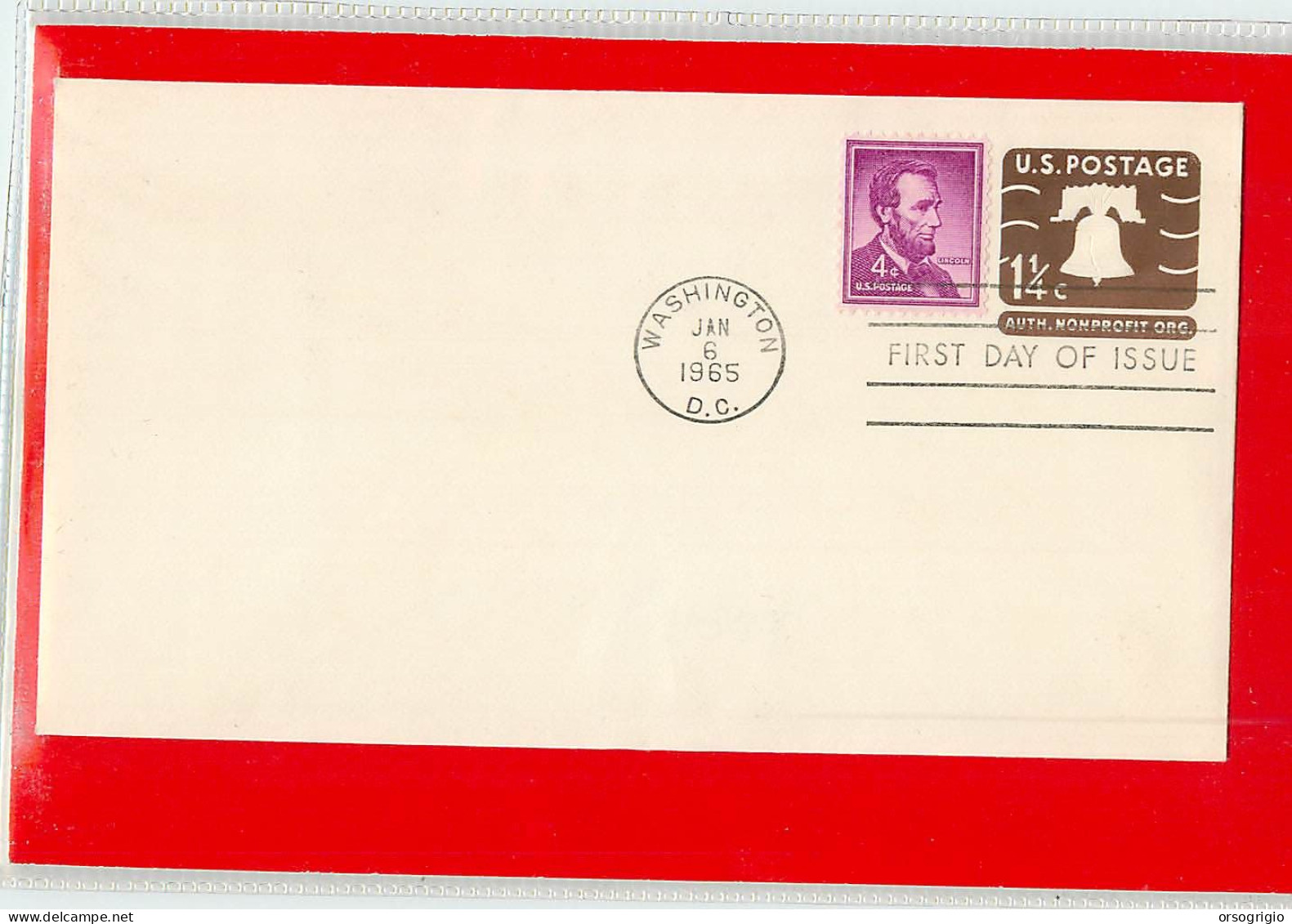 USA - EMBOSSED STAMPED ENVELOPE - FDC 1968 1.4c. - 1961-80