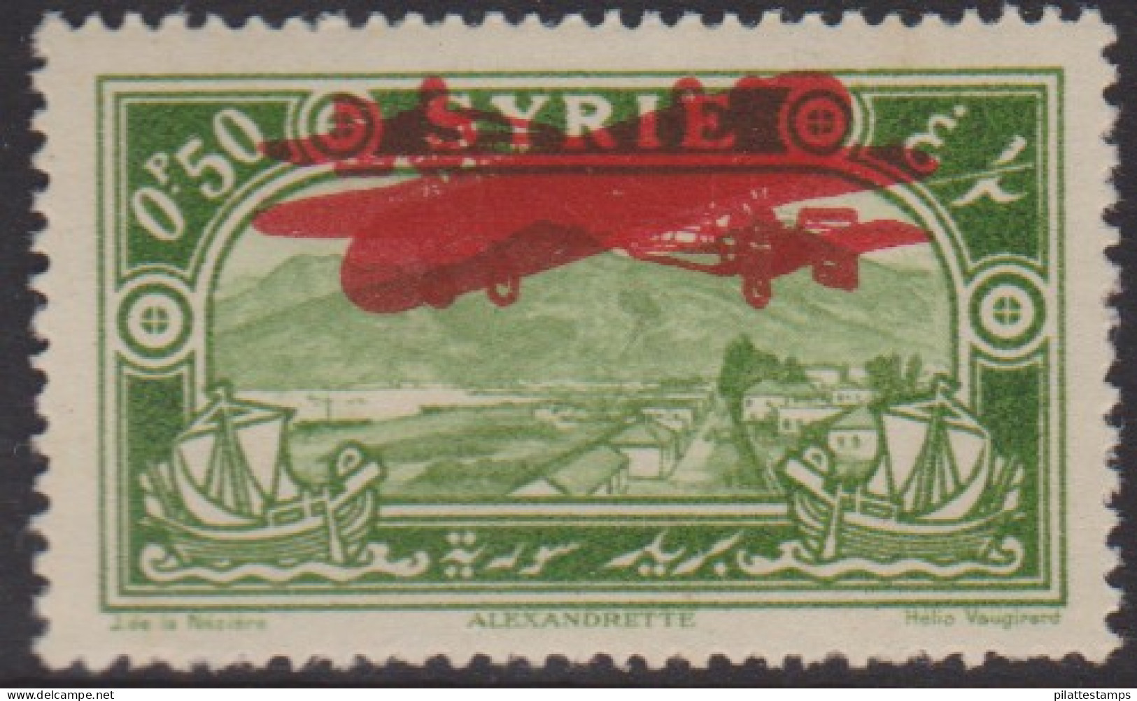 Syrie PA  38c** Variété Double Surcharge Dont 1 Renversée - Autres & Non Classés