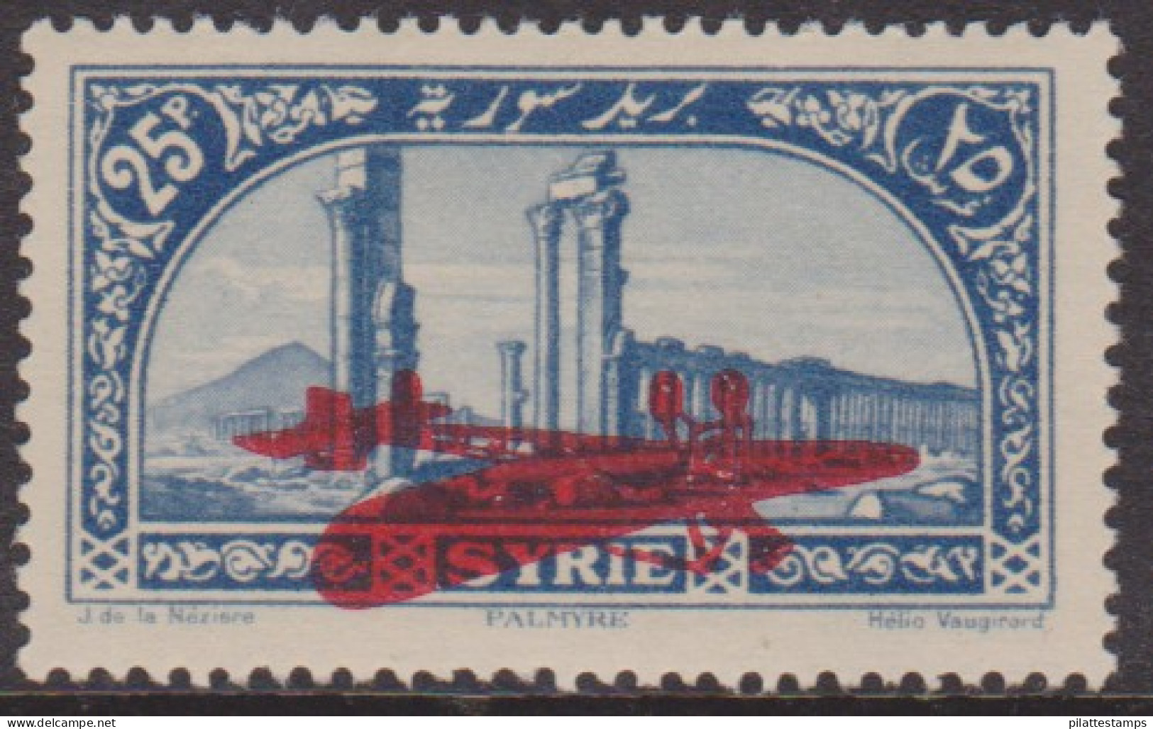 Syrie PA  42a** Variété Surcharge Renversée - Andere & Zonder Classificatie