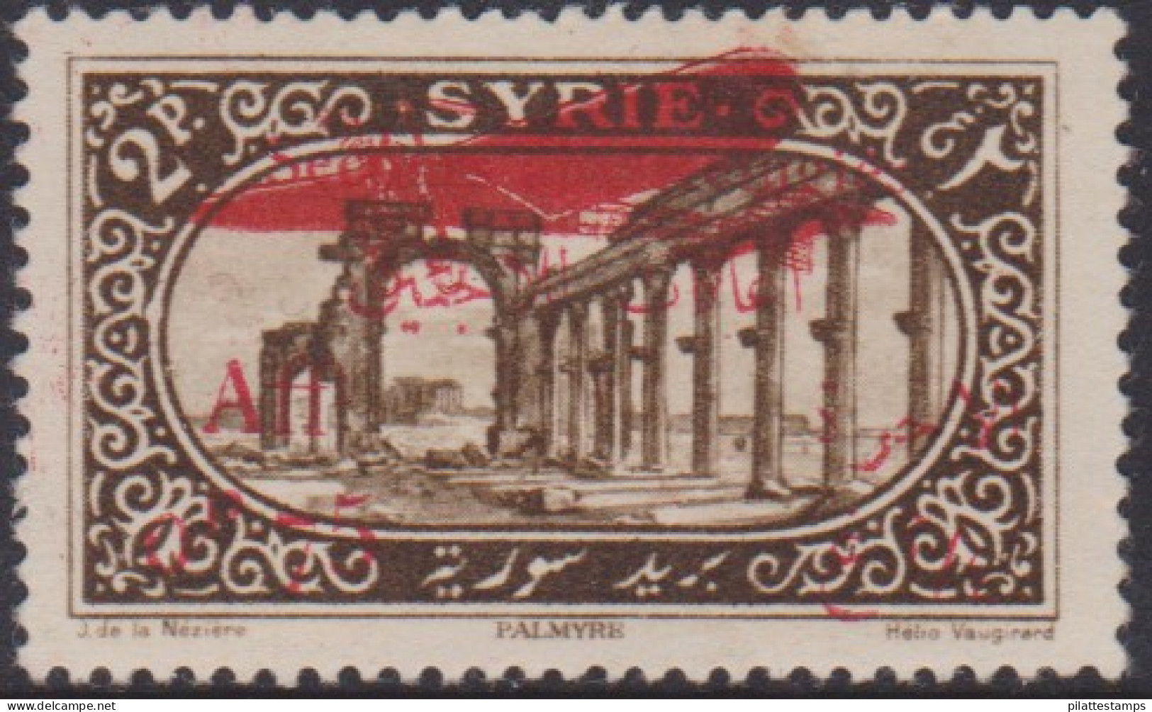 Syrie PA  34Aa** Variété Surcharge "secours Et 0,75" En Rouge - Altri & Non Classificati