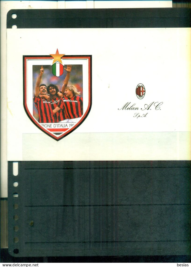 ITALIE MILAN CHAMPION D'ITALIE 1978-8 1 FDC EN FOLDER OFFICIEL A PARTIR DE 1 EURO - Berühmte Teams