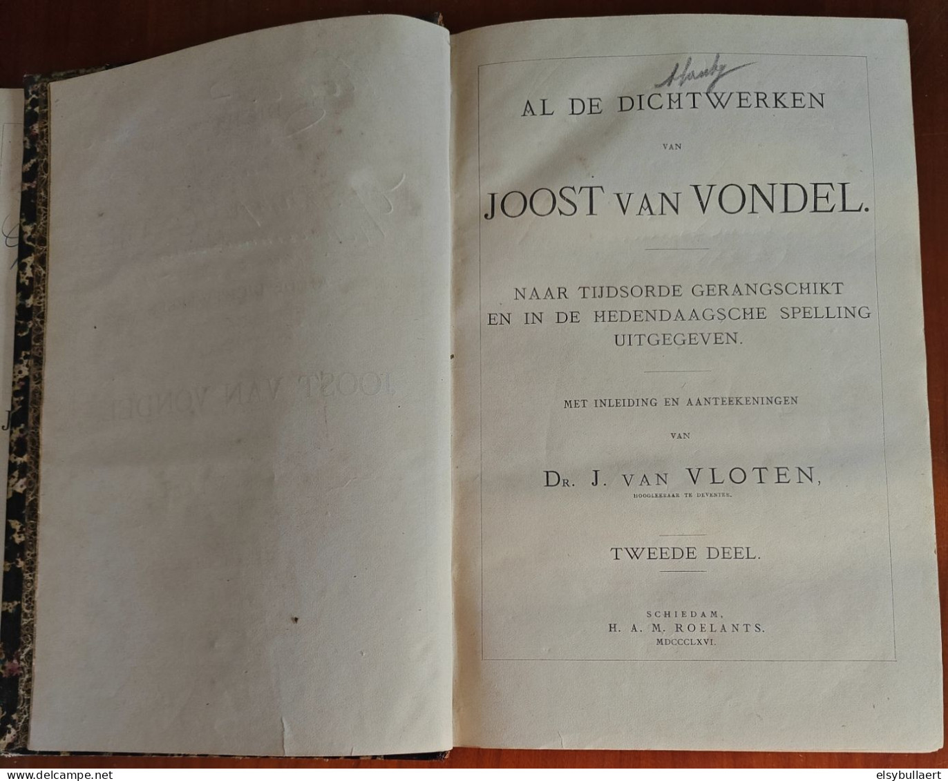 Al De Dichtwerken Van Joost Van Vondel - Antiguos