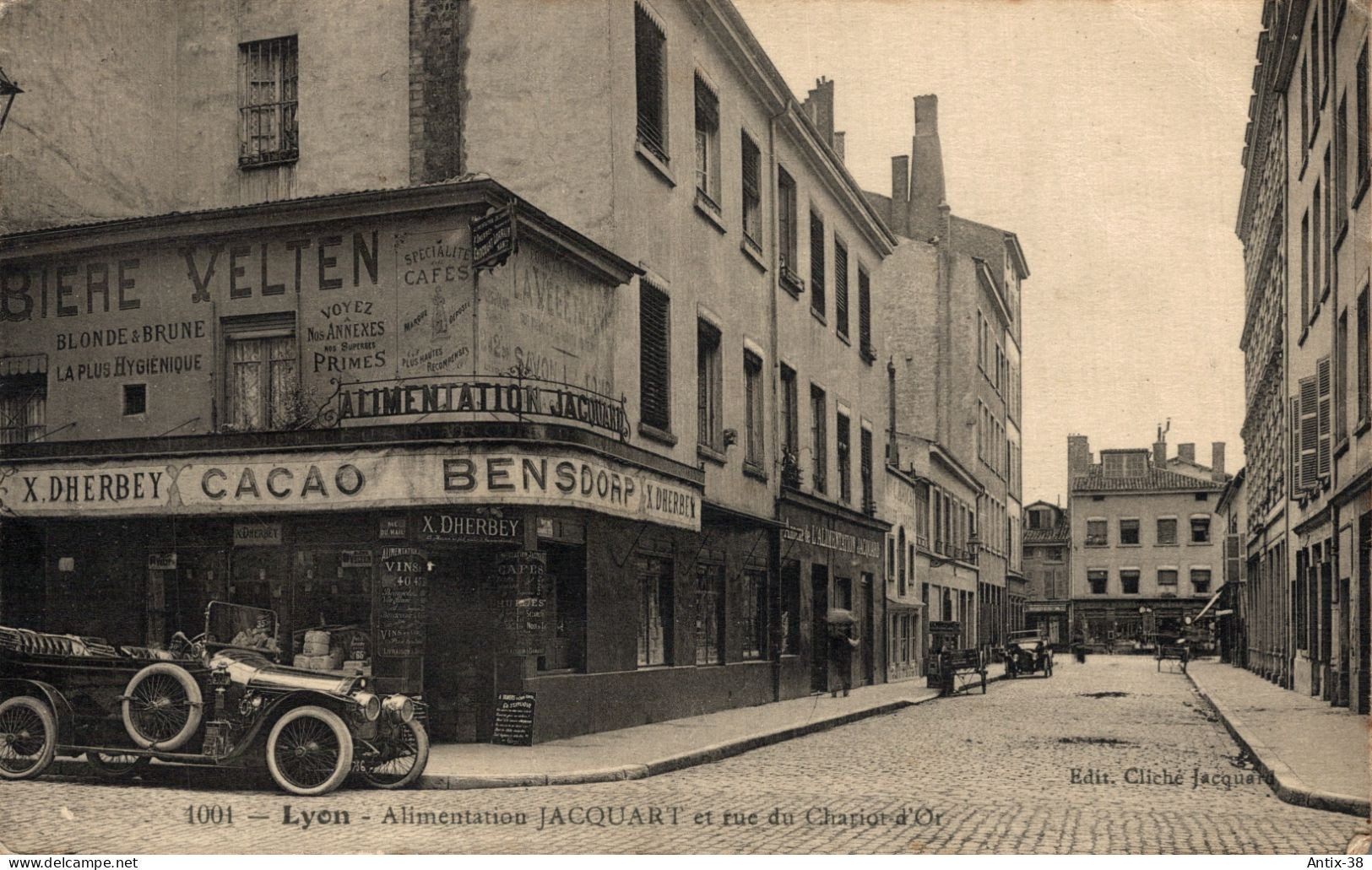 N40 - 69 - LYON - Rhône - Alimentation JACQUART Et Rue Du Chariot D'Or - Lyon 4