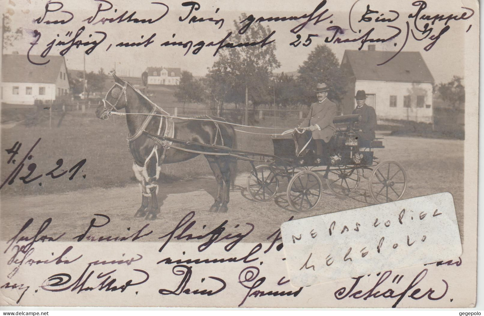 REICHENBACH  à Confirmer  - Un Bel Attelage En 1921  ( Carte Photo  ) - Reichenbach I. Vogtl.