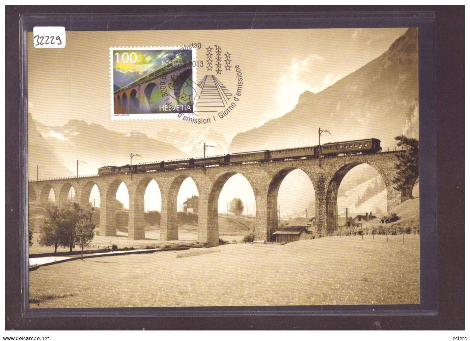 CARTE MAXIMUM - No SBK 1452 - TRAIN - BAHN - VIADUC DE FRUTIGEN - TB - Cartoline Maximum